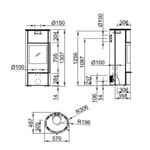 KAMINOFEN SPARTHERM SENSO L 5,9 KW