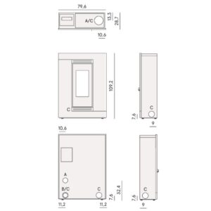 PELLETOFEN CADEL LUCE PLUS 9 | 8,5 KW