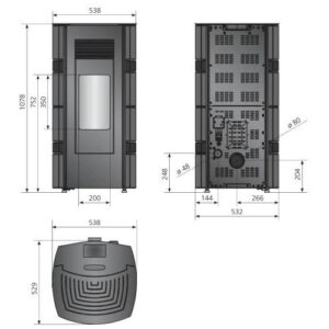 PELLETOFEN JUSTUS SIA 8 KW